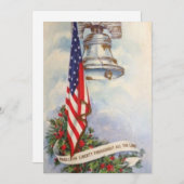  kerstvlag Amerikaanse vlag Feestdagenkaart (Voorkant / Achterkant)