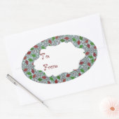 Kerstvliegers, cadeau sticker (Envelop)