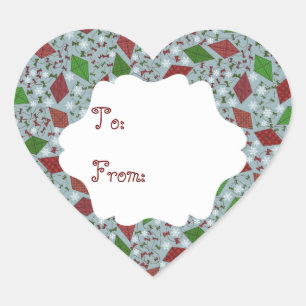 Kerstvliegers, cadeau sticker