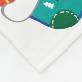 kerstvlinderbank fleece deken (Hoek)