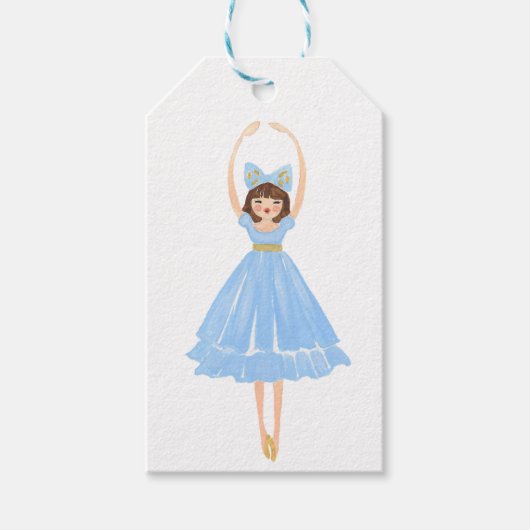 kerstvoedingskraker Ballet Clara Gift Labels Cadeaulabel (Voorkant)