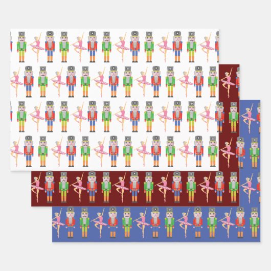 kerstvoedingskraker Ballet Dancer Inpakpapier Vel (Set)