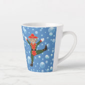 kerstvoedingskraker Dancer Rustic Wood Latte Mok (Rechts)