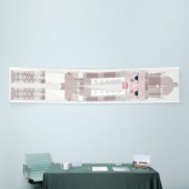 kerstvoedingskraker Flannel roze banner (Beurs)