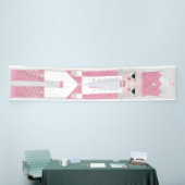 kerstvoedingskraker Glitter roze banner (Beurs)