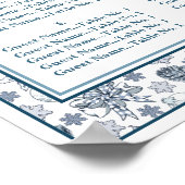 kerstvoedingskraker Wreath Wedding Poster (Hoek)