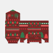 Kerstvoedsel en kerstlabel set bedankdoosjes (Uitgevouwen)