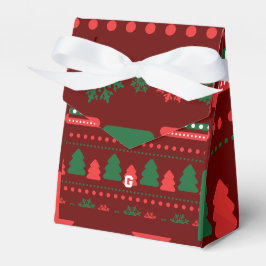 Kerstvoedsel en kerstlabel set bedankdoosjes