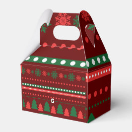 Kerstvoedsel en kerstlabel set bedankdoosjes