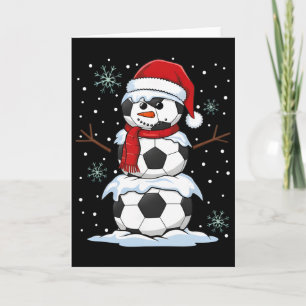 Kerstvoetbal Byll Grappige Sneeuwman Xmas Pyjama M Kaart