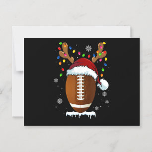 Kerstvoetbal Lichtjes Funny Boys Mannen Sport Magnetische Uitnodiging