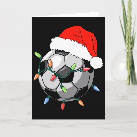 Kerstvoetbal Ll Shirt Heren Jeugd Jongens Kerst Py Kaart (Voorkant)