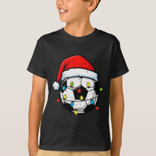 Kerstvoetbal Santa Kerstmis Voetbal Sport Me T-shirt