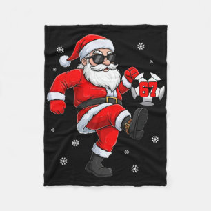 Kerstvoetbal Spelers M Fleece Deken