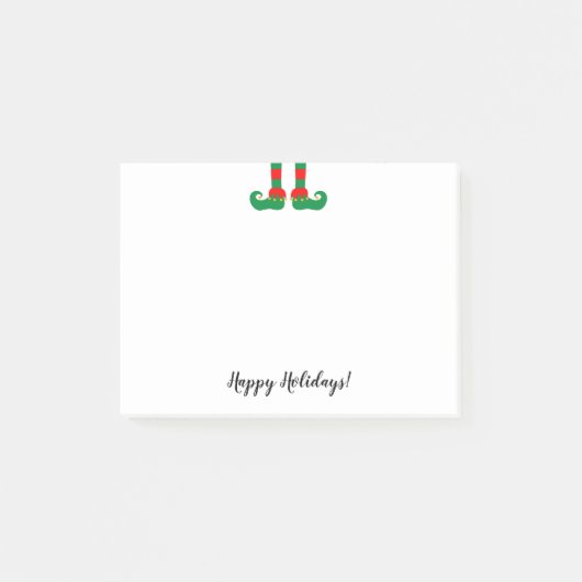 kerstvoetjes aangepast klein feestje post-it® notes (Voorkant)