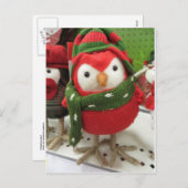 kerstvogel feestdagenkaart (Voorkant / Achterkant)