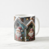 Kerstvogel herbergt Santa Coffee Mok (Voorkant rechts)