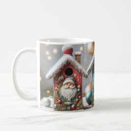 Kerstvogel herbergt Santa Coffee Mok