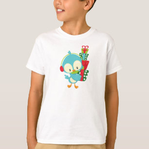 Kerstvogel, koetsvogel, geschenken, Cadeaus, kerst T-shirt