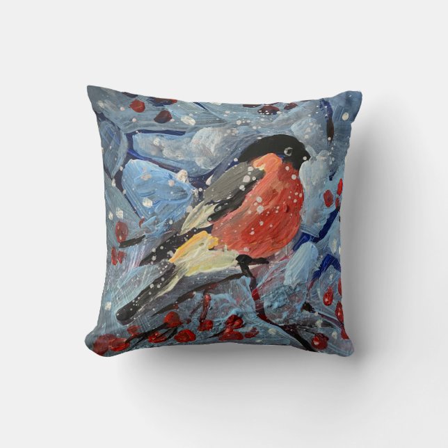 kerstvogel kussen (Voorkant)