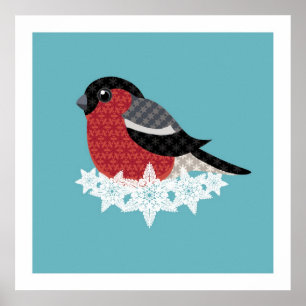 kerstvogel poster