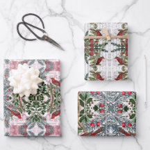 Kerstvogels en Evergreens cadeauverpakking set