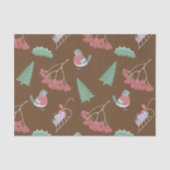 Kerstvogels en -hoeden tissuepapier (Voorkant)