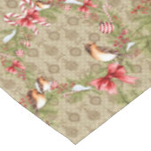 Kerstvogels en pijnhout tafelkleed (Gekanteld)