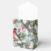 kerstvogels en sinaasappelpatronen bedankdoosjes (Geopend)