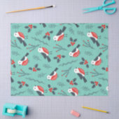 Kerstvogels en winterpatroon tissuepapier (Craft)