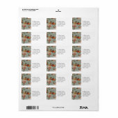 kerstvogels etiket (Full Sheet)