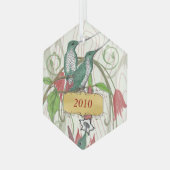  kerstvogels glas ornament (Voorkant links)