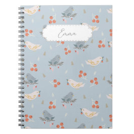  kerstvogels naadloos patroon notitieboek