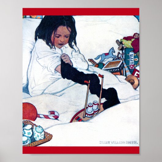 Kerstvoorbereidingen, Jessie Willcox Smith Poster (Voorkant)
