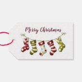 kerstvoorraad cadeaulabel (Achterkant Horizontaal)