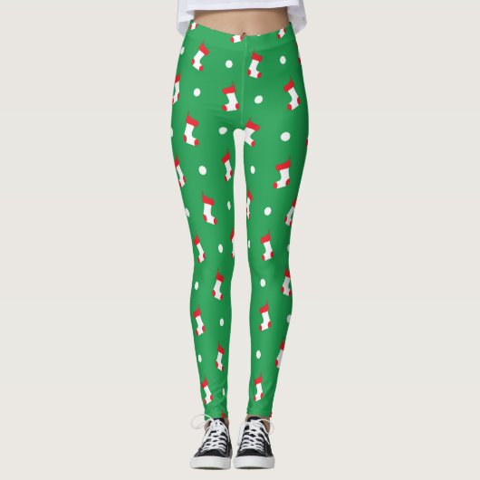 kerstvoorraad leggings (Voorkant)