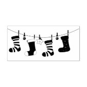 kerstvoorraad 	rubberstempel (Afrduk)