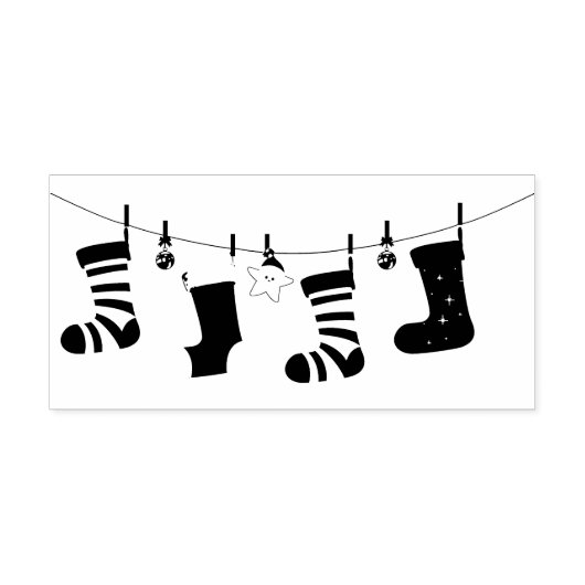 kerstvoorraad 	rubberstempel (Afrduk)