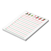 kerstvoorraad winkellijst personaliseren notitieblok (Gedraaid)