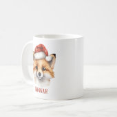 Kerstvos gepersonaliseerde Kinder Mok (Voorkant links)