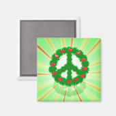 Kerstvrede harten Wreath Magneet (Voorkant / Achterkant)