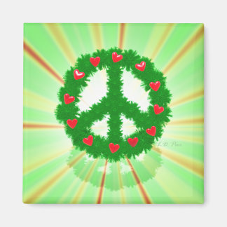 Kerstvrede harten Wreath Magneet