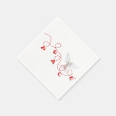 Kerstvrede met witte dove servet (Hoek)