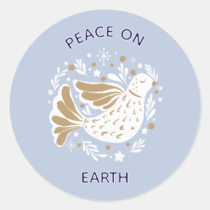 Kerstvrede op aarde Duif Sticker