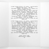 Kerstvrede op aarde gepersonaliseerd drieluik wenskaart (Binnenkant midden)