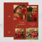 Kerstvreugde 4 Foto Kerstkaart Kaart (Voorkant / Achterkant)