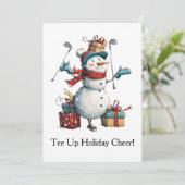 Kerstvreugde begint hier! feestdagenkaart (Staand voorkant)