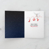 Kerstvreugde en duif feestdagen kaart (Binnen)