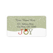 Kerstvreugde Etiket (Voorkant)