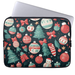 Kerstvreugde, Kerstvakantie, Kerstcadeau voor Laptop Sleeve